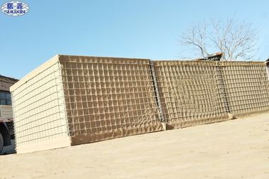 조립된 안전 Hesco 방어적인 장벽 밀 3 모래에 의하여 채워지는 장벽 벽