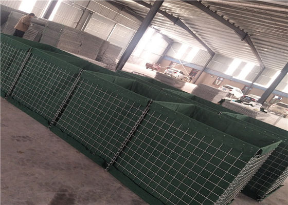 강제 보호를 위한 4MM 녹색 토목섬유 헤스코 컨테이너