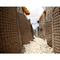 장기 300gsm 토목섬유 방어적 장벽 군대 모래 벽