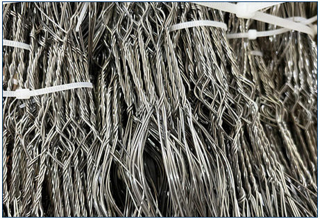 MZP 저시인성 와이어 장애물 0.5-0.9mm 전차 방어 메쉬 3