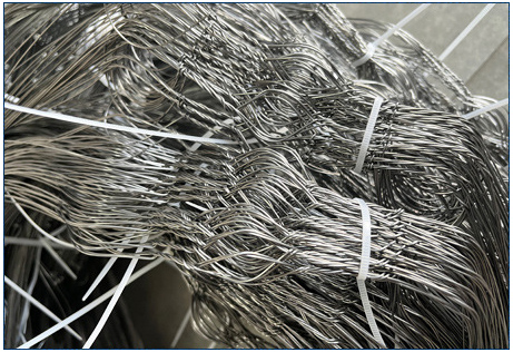 MZP 저시인성 와이어 장애물 0.5-0.9mm 전차 방어 메쉬 4