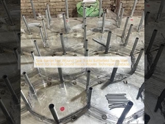 탱크 장벽 네트워크 상처 탱크 트랙 전투 현장 보이지 않는 드론 울타리 직물 기술 장애물