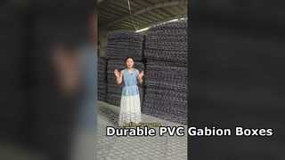 아연 도금 철 와이어 메쉬 PVC 코팅 Gabion 상자