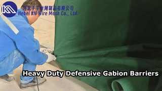 무거운 아연 도금 철망 용접 Gabion 장벽 시스템 방어 장벽