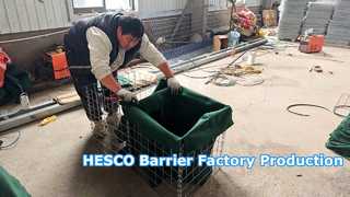 HESCO 방어벽 제조공정 | 원자재부터 완제품까지