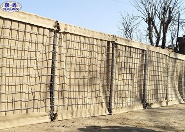 육군 방어적인 Hesco 장벽, 메시 Gabion 상자 벽 철사 4.0 Mm 봄