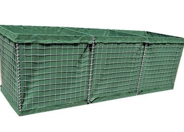 안전과 방위 벽을 위한 낮은 탄소 철강선 메시 Gabion 상자 HESCO 장벽 체계