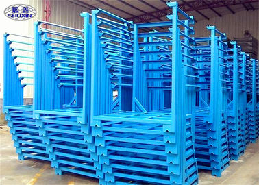 선반 파란 금속을 겹쳐 쌓이는 강철 작물 저장을 위한 4개의 층