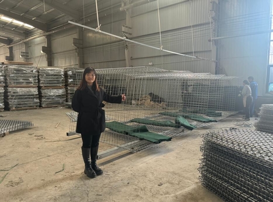 4.0 mm 방어 Hesco 배션 장벽 벽 장벽 주변 보호 보안 건설을 위한 모래 가방
