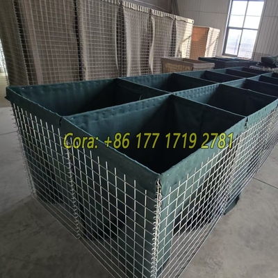 경직 방지 4.0mm 밸런াইজ 된 용접 된 가비온 상자 포위 장벽을 위한 지오텍스틸 천 모래로 채워진