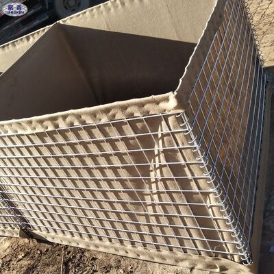 Welded  Gabion Sand-Filling Metal Flood Prevention Military Barrier Bastion