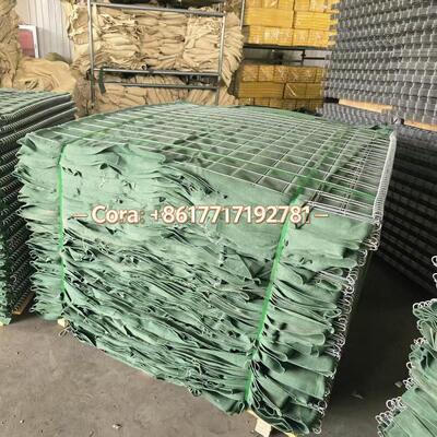 Hot Dip Galvanised Welded Mesh Box Lined With 300GSM Noe- Woven Geotextile For Defensive Barrier