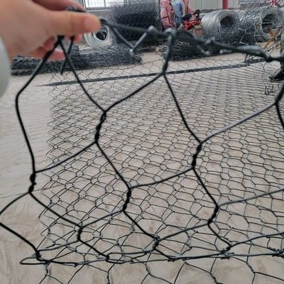100x120mm 2x1x1 3.05mm Pvc 코팅 Gabion 바구니 270 Gsm 아연 코팅