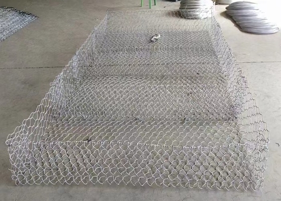 80x100mm 3mm 와이어 진료 된 육각형 가비온 바구니