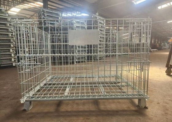 창고 저장 50*50 와이어 메쉬 용기는 뜨겁게 직류 전기로 자극되어서 하강했습니다