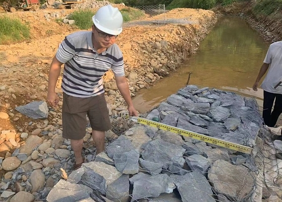 진열 2x1x1m 가비온 와이어 메시 박스 80x100mm 육각형