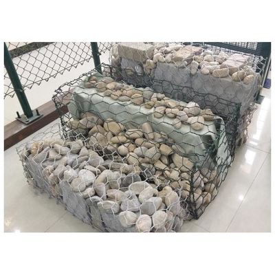 갈판 코팅 옹벽/이중 나선 육각형 철망 바구니 (옹벽 및 해안 보호용)