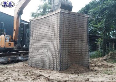 Gabion 상자가 직류 전기를 통한 강철 HESCO 방어적인 장벽에 의하여/메시는 직류 전기를 통했습니다