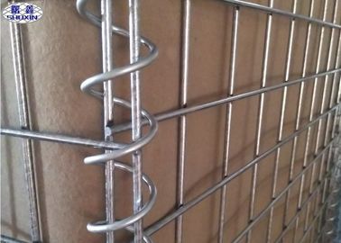 접을 수 있는 금속 Gabion 상자 안전 장벽 300gsm 모래 색깔 OEM 서비스
