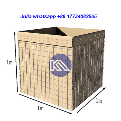 UV 저항성 지오텍스타일을 갖춘 아연 도금 강선 방어 장벽