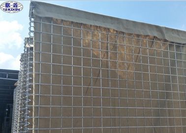 철망사 Gabion 벽 방어적인 Hesco 요새 증명서 3 년 보장 ISO