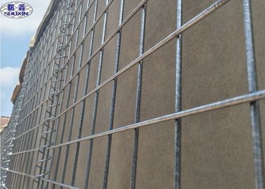 군사 훈련 철강선 물자를 위한 5mm 군 Gabion 상자 방어적인 장벽