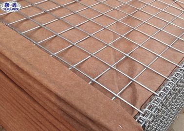 Gabion 상자 효과적인 보호가 브라운 군 Gabion 상자에 의하여, Hesco 장벽 직류 전기를 통했습니다