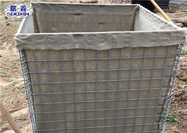SX9 모래 Fileld HESCO 방어적인 장벽/Geotextile는 Gabion 군 장벽을 일렬로 세웠습니다