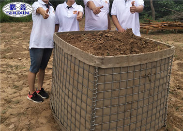 지구 채워진 모래에 의하여 채워지는 장벽, 안전 군 요새 바구니 모래 상자