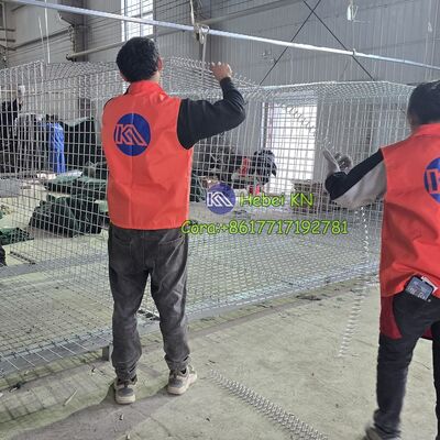 KN 경쟁력있는 Hesco 장벽 가격으로 열 담긴 가લ્바늄 용접 가비온 상자