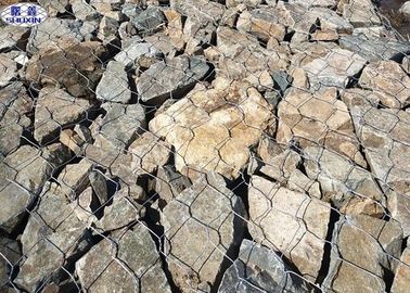 뜨거운 담궈진 직류 전기를 통한 Gabion 벽 감금소, 철사 Gabion 용접된 바구니