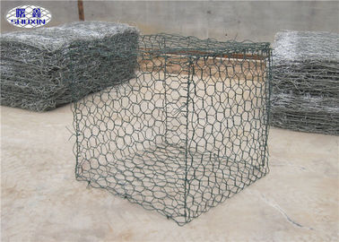 플라스틱 입히는 Gabion 벽 감금소/6각형 바위는 Gabion 감금소를 채웠습니다