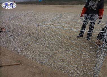 강 보호 벽 OEM 서비스를 위한 직류 전기를 통한 PVC 입히는 Gabion 바구니