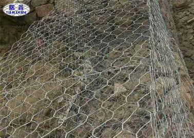 교량 보호 날씨 증거를 위한 길쌈된 철망사 돌 옹벽