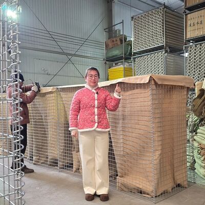 밀 1 방어 장벽 헤스코 장벽 가연 용접망 전조 홍수 관리 군사 요새 가 설치 가 쉽다