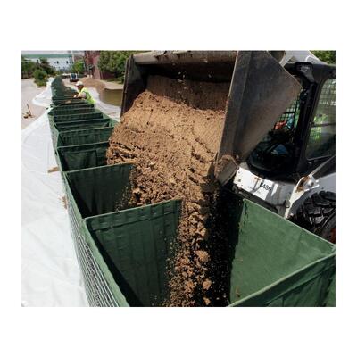 고강도 방어용 모래주머니 방어벽 보루 흙 채운 벽