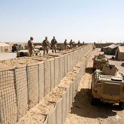 국방 모래 방폭 케이지 가격 보안 에코 요새 배리어 용접 돌망태 상자 방폭 케이지