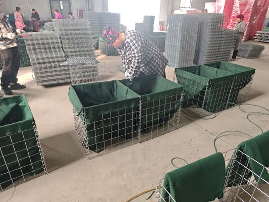 Mil 1 접이식 군용 장벽 아연 도금 보안 벽 홍수 전술상 모래로 채워진 장벽