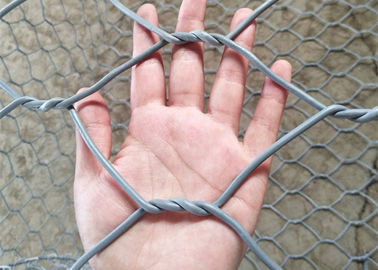 Pvc 해안선 2mx1mx1m 크기를 위한 입히는 철망사 Gabions 바구니